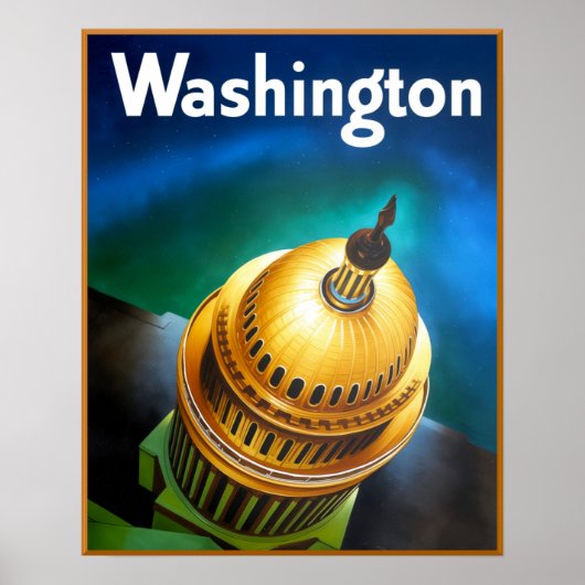 Washington DC Plakat (Vorne)