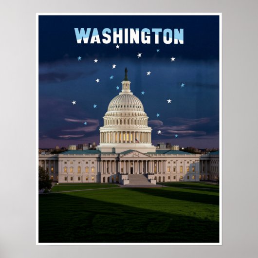Washington DC Plakat (Vorne)