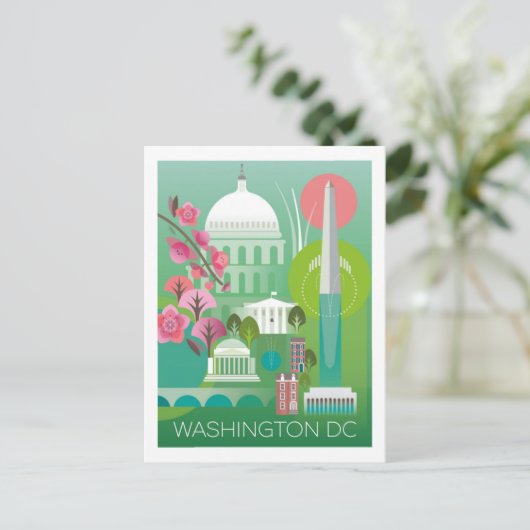 Washington DC Postcard Postkarte (Stehend Vorderseite)