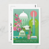 Washington DC Postcard Postkarte (Vorne/Hinten)