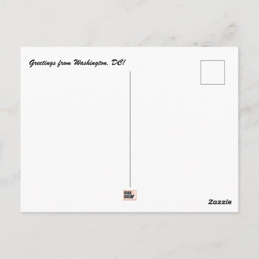 Washington DC Postcard Postkarte (Rückseite)