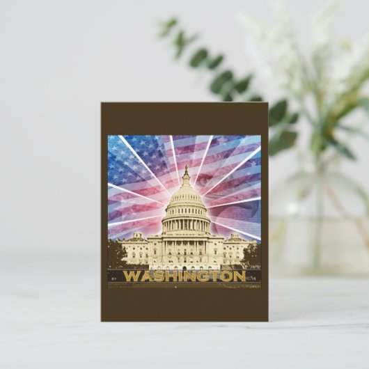 Washington DC Postkarte (Stehend Vorderseite)