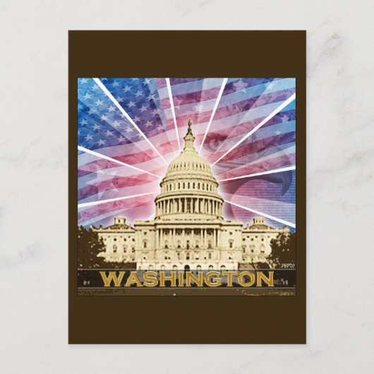 Washington DC Postkarte (Vorderseite)