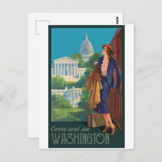 Washington DC Postkarte (Vorne/Hinten)