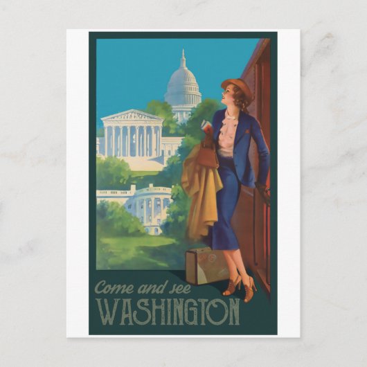 Washington DC Postkarte (Vorderseite)