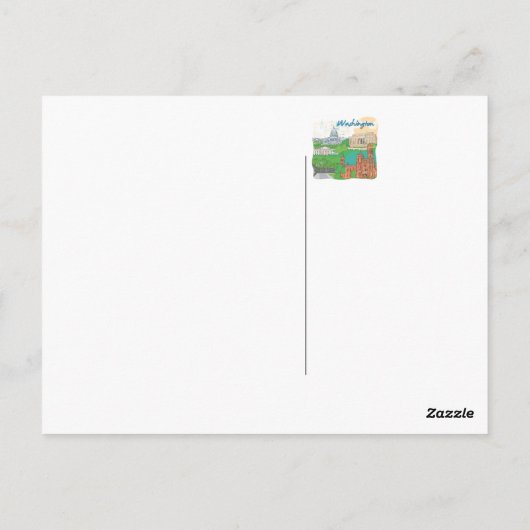 Washington DC Postkarte (Rückseite)