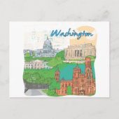 Washington DC Postkarte (Vorderseite)
