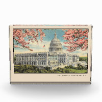 Washington DC Postkarte US Capitol Kirschblüten