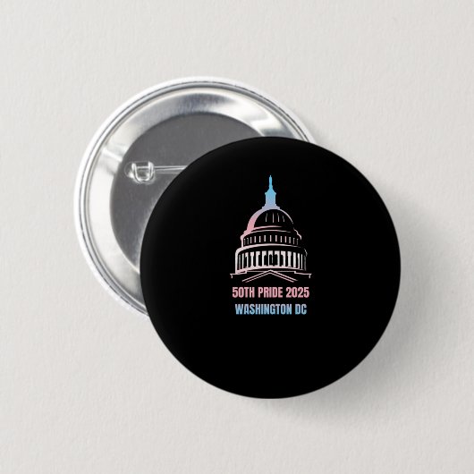 Washington DC Pride 2025 Button (Vorne & Hinten)