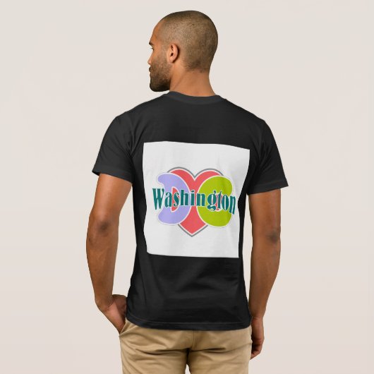 Washington DC Pride T-Shirt (Schwarz voll)