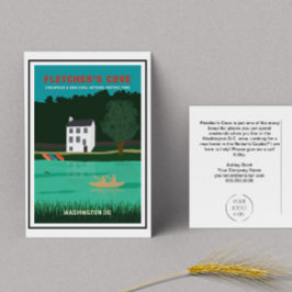 Washington DC Real Anwesen Agent Realtor Marketing Postkarte