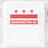 Washington DC Rechteckiger Aufkleber (Tasche)