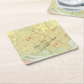 Washington, DC Rechteckiger Pappuntersetzer (angewinkelt)