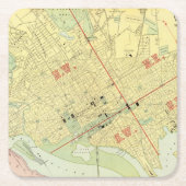 Washington, DC Rechteckiger Pappuntersetzer (Vorderseite)