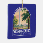 Washington DC Reise Kunst Emblem Keramikornament (Rechts)