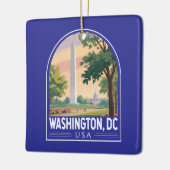 Washington DC Reise Kunst Emblem Keramikornament (Links)