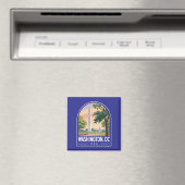 Washington DC Reise Kunst Emblem Magnet (In Situ (Geschirrspüler))