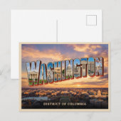 Washington Dc Reise Postkarte (Vorne/Hinten)