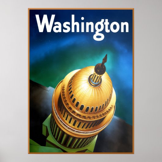 Washington DC Reiseplakat  Poster (Vorne)