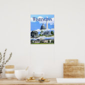 Washington, DC Reiseplakat Poster (Küche)