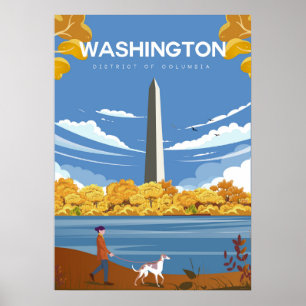 Washington Dc Reiseplakat Poster