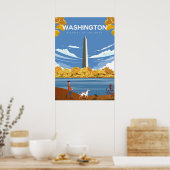Washington Dc Reiseplakat Poster (Küche)