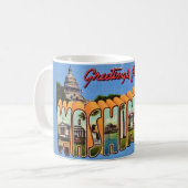 Washington DC Retro Postcard Mug Kaffeetasse (Vorderseite Links)