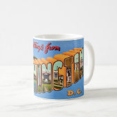 Washington DC Retro-Postkarten-Tasse Kaffeetasse (VorderseiteRechts)