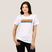 Washington DC Retro-Typografie Tri-Blend Shirt (Vorderseite voll)