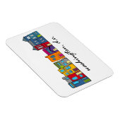 Washington DC Row House Magnet (Rechte Seite)