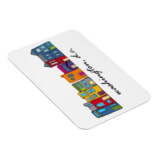 Washington DC Row House Magnet (Rechte Seite)
