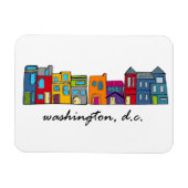 Washington DC Row House Magnet (Horizontal)