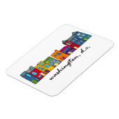 Washington DC Row House Magnet (Linke Seite)