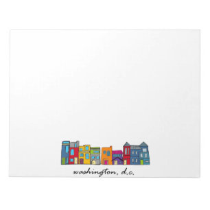 Washington DC Row House Notizblock