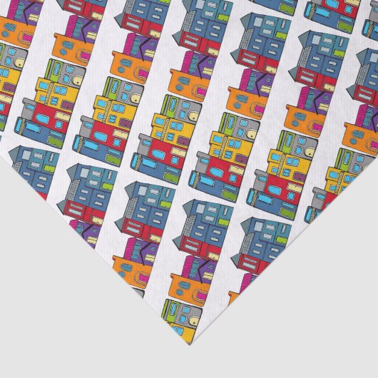 Washington DC Row House Seidenpapier (Ausschnitt)