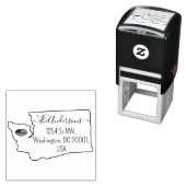 Washington DC Rücksendeadresse Custom Permastempel (Beispiel)