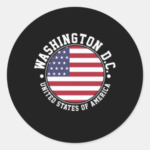 Washington Dc Runder Aufkleber