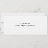 Washington DC Save the Date Boarding Pass (Rückseite)