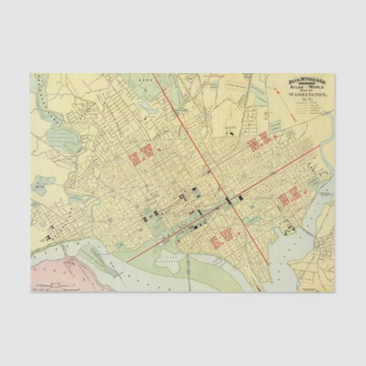 Washington, DC Seidenpapier (Vorderseite)