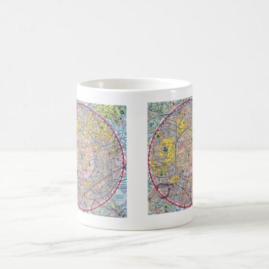 Washington DC Sektordiagramm Kaffeetasse (Mittel)