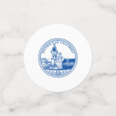 Washington DC Siegel Konfetti (Klein Vorderseite)