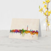 Washington DC Skyline Cityscape Karte (Gelbe Blume)