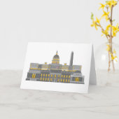 Washington DC-Skyline-Collagen-Illustration Karte (Gelbe Blume)