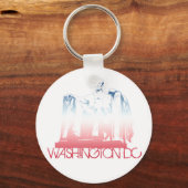 Washington DC Skyline Design Schlüsselanhänger (Vorderseite)