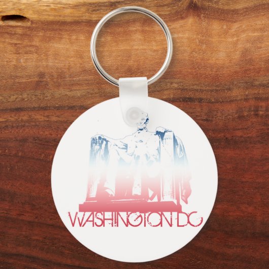 Washington DC Skyline Design Schlüsselanhänger (Vorderseite)