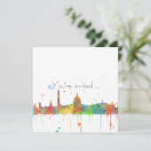 WASHINGTON DC-SKYLINE EINLADUNG (Stehend Vorderseite)