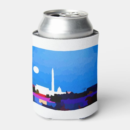Washington DC Skyline Full Moon Dosenkühler (Kanne Vorderseite)