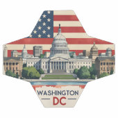 Washington DC Skyline Fußball (Flach)