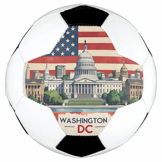 Washington DC Skyline Fußball (Vorderseite)