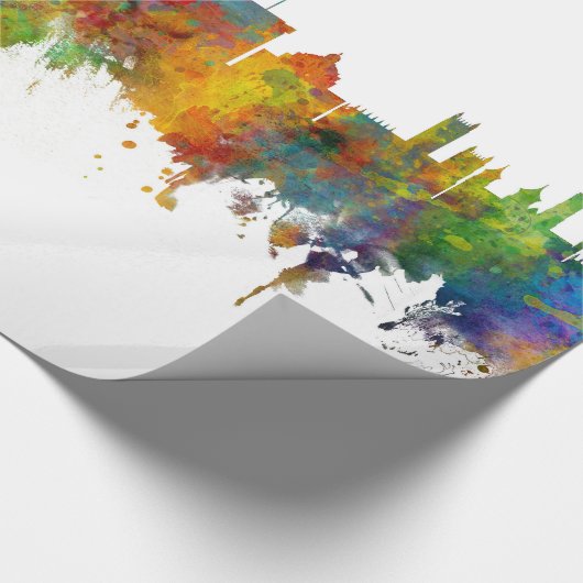 Washington DC Skyline Geschenkpapier (Ecke)